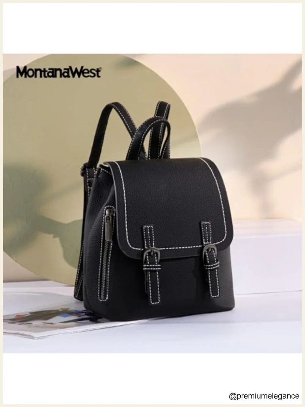 Vegan Leather Mini Backpack Purse Convertible Shoulder Bag Daypack